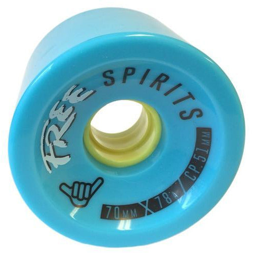 OMEN Wheels Free Spirits 70mm 78a Blue 4 Pack - Da Klinic Online | Skate Specialists