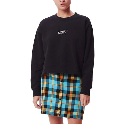 Obey Ornate Crew Black