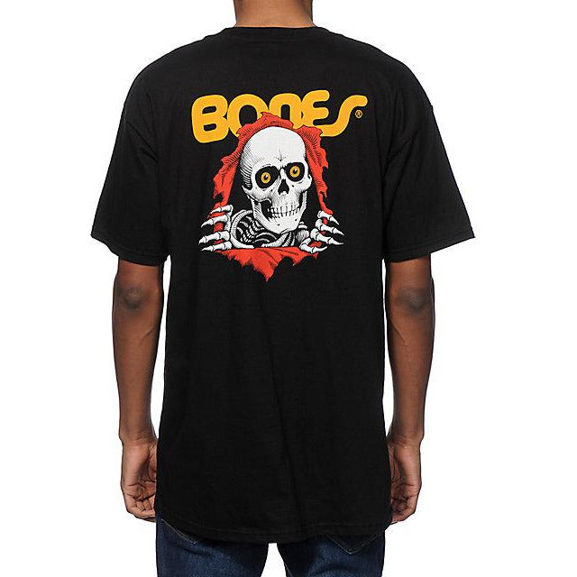Powell Peralta Bones Ripper Tee Black - Da Klinic Online | Skate Specialists