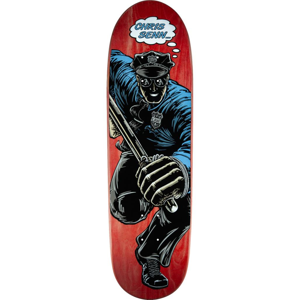 Powell Peralta Chris Senn Cop Reissue Skateboard Deck - 9.13 x 31.83