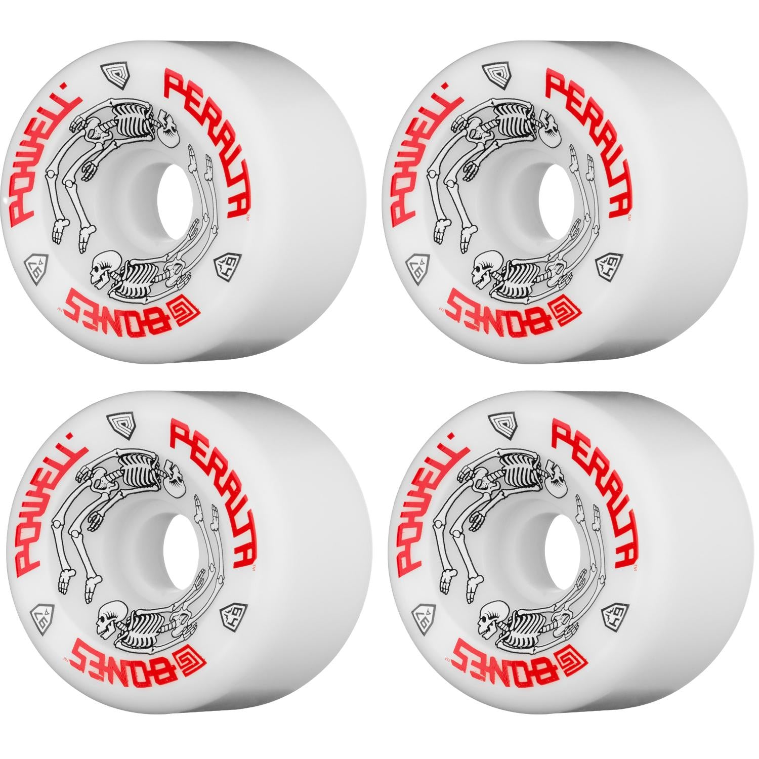Powell Peralta G Bones White 64mm x 97A - Da Klinic Online | Skate Specialists