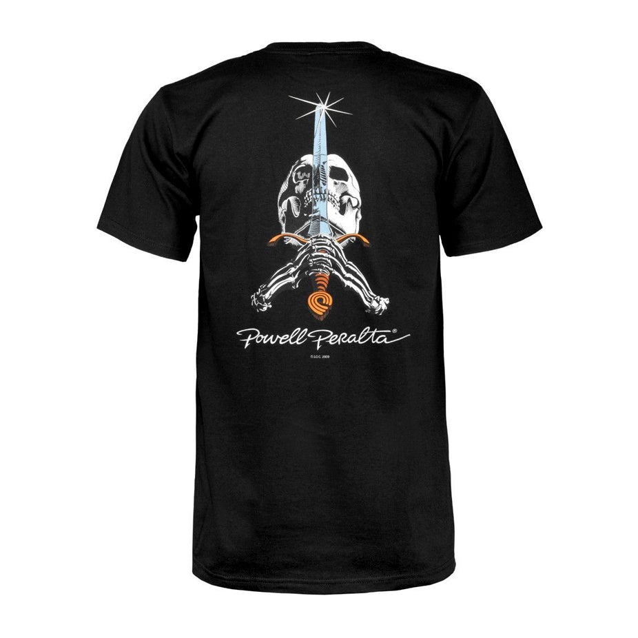 Powell Peralta Ray Skull & Sword Tee Black - Da Klinic Online | Skate Specialists
