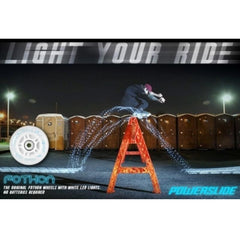 Powerslide Fothon Envy LED Inline Wheels Green 4 Pack - Da Klinic Online | Skate Specialists