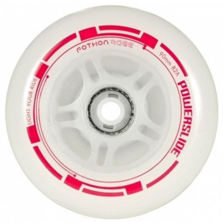 Powerslide Fothon Rage LED Wheels Red 4 Pack - Da Klinic Online | Skate Specialists