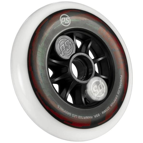 Powerslide Graphix  LED Colour 125mm Inline Wheels (EACH)