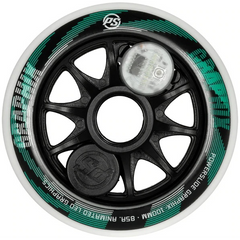 Powerslide Graphix LED White 100mm Inline Wheels (EACH)