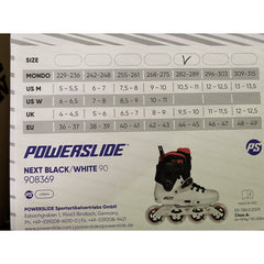 Powerslide Next Black White 90 Inline Skates
