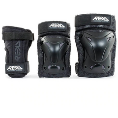 REKD Recreational Tri Protective Pad Set Black