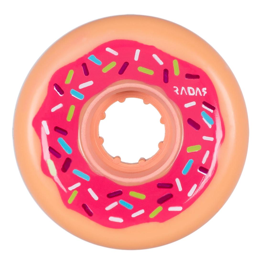 Radar Donut Pink Sprinkles Rollerskate Outdoor Wheel 62mm 78a 4 Pack - Da Klinic Online | Skate Specialists