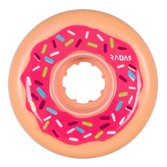 Radar Donut Pink Sprinkles Rollerskate Outdoor Wheel 62mm 78a 4 Pack - Da Klinic Online | Skate Specialists