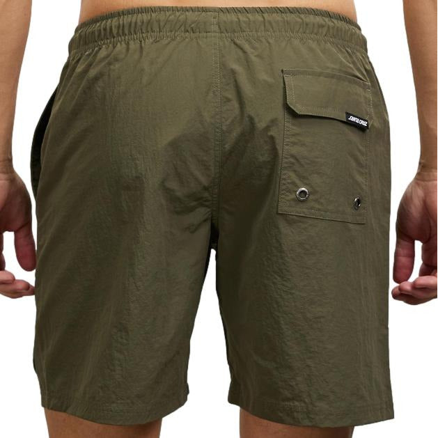 Santa Cruz Classic Dot Cruzier Beach Shorts Green