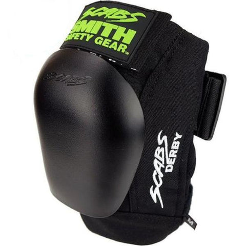 Smith Scabs Derby Knee Pad Black w Black Caps - Da Klinic Online | Skate Specialists