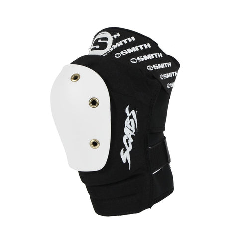 Smith Scabs Elite Knee Pad Black w White Caps - Da Klinic Online | Skate Specialists