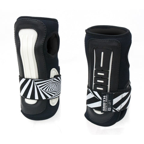 Smith Scabs Stabilizer Pro Wrist Black White - Da Klinic Online | Skate Specialists
