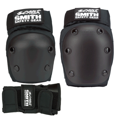 Smith Scabs Tri Pack Padding Set Black - Da Klinic Online | Skate Specialists