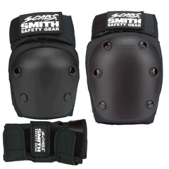 Smith Scabs Tri Pack Padding Set Black - Da Klinic Online | Skate Specialists