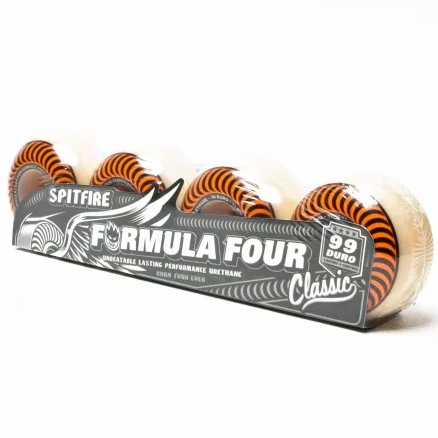 Spitfire Formula Four Classic  Orange Wheels 99 Duro 53mm - Da Klinic Online | Skate Specialists