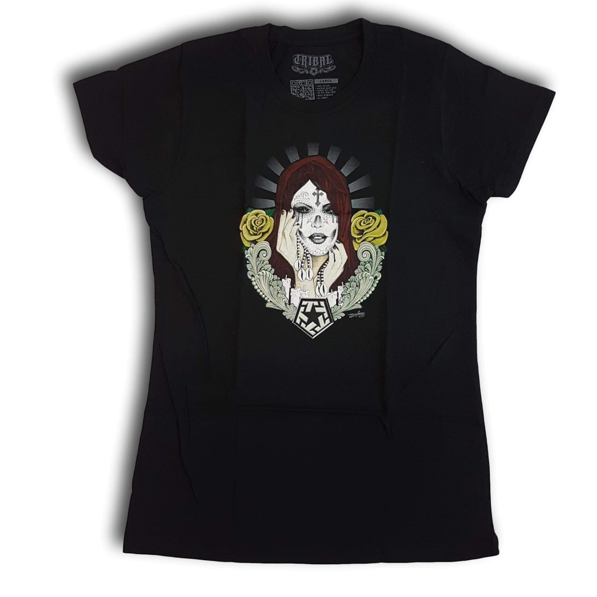 Tribal Gypsy City Womens Tee Black - Da Klinic Online | Skate Specialists