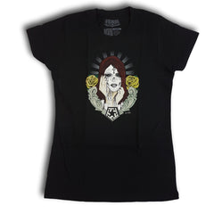 Tribal Gypsy City Womens Tee Black - Da Klinic Online | Skate Specialists