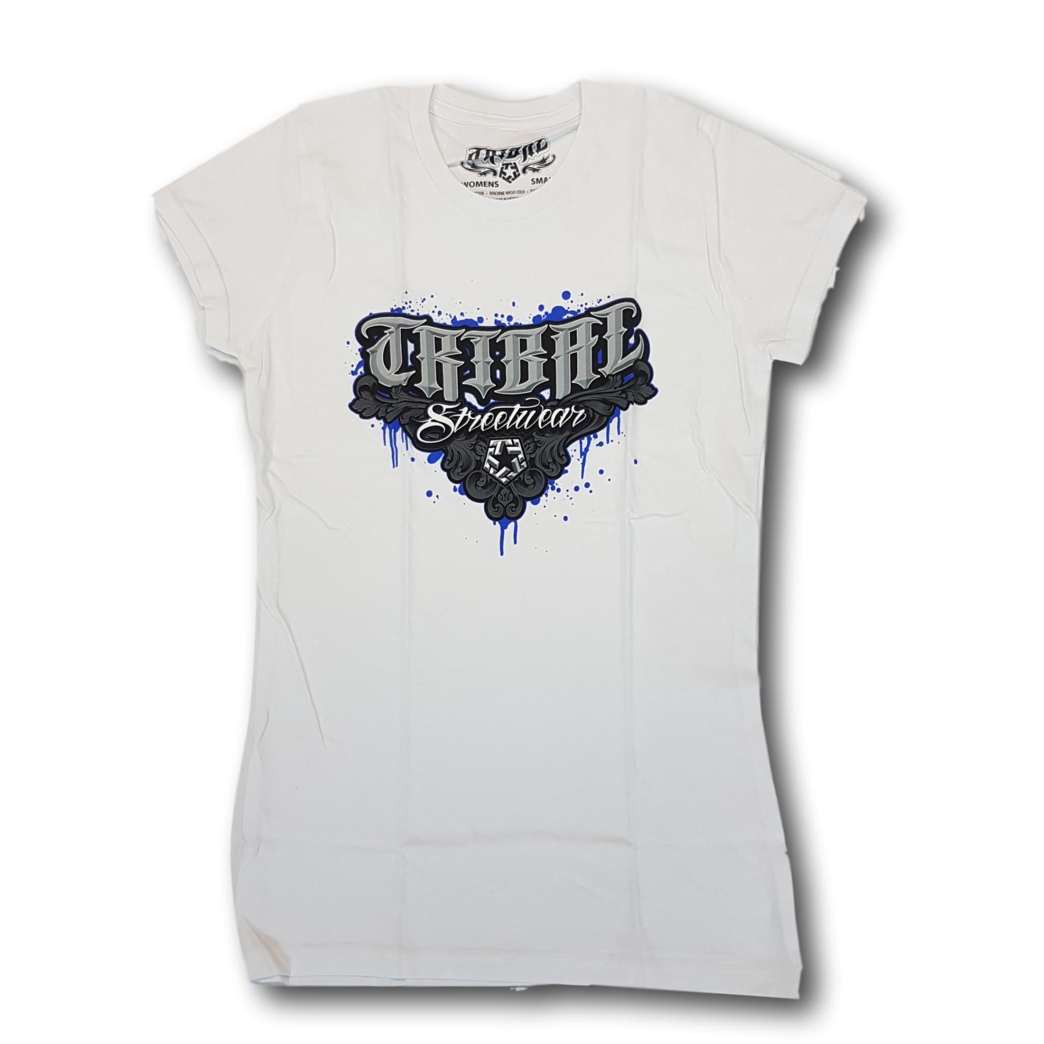 Tribal M5 Drips Womens Tee White - Da Klinic Online | Skate Specialists