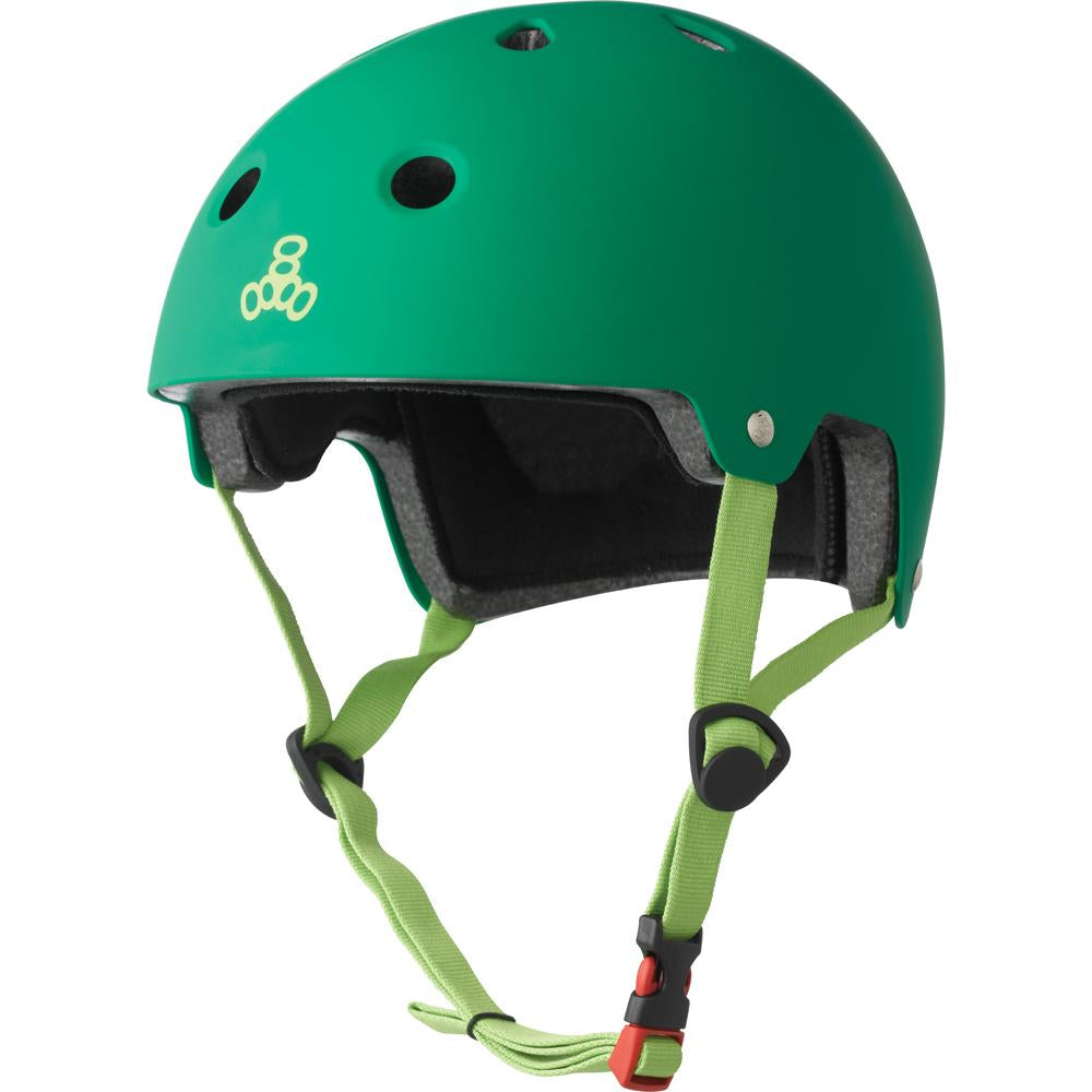 Triple 8 Certified Helmet SS Kelly Green - Da Klinic Online | Skate Specialists