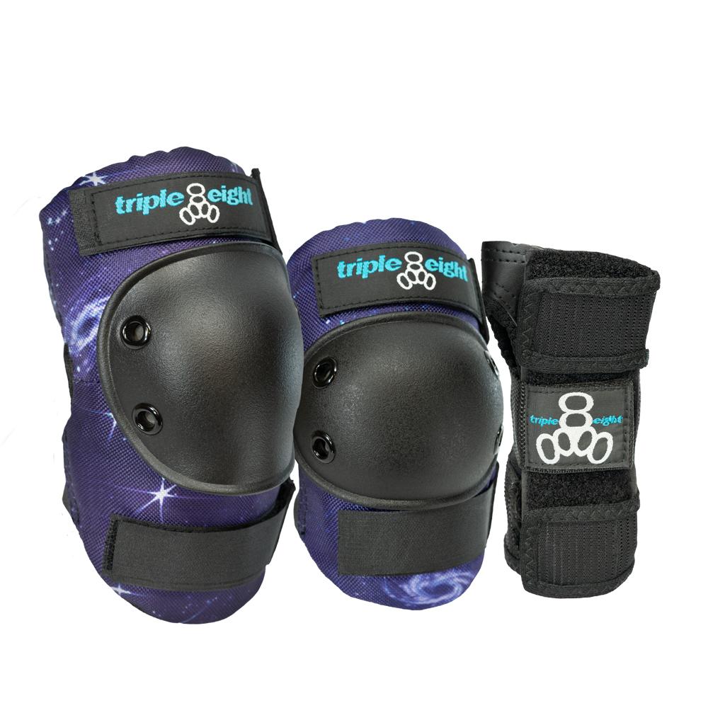 Triple 8 Junior Galaxy Purple Protective Tri-Pack - Da Klinic Online | Skate Specialists
