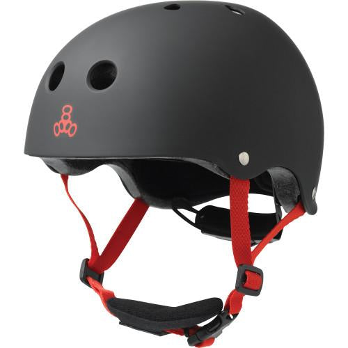 Triple 8 Lil 8 Certified Youth Helmet Black Rubber - Da Klinic Online | Skate Specialists