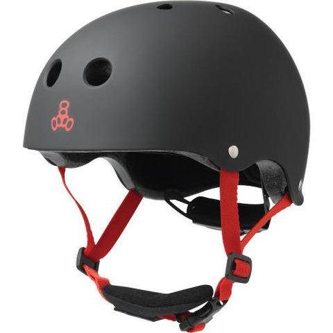 Triple 8 Lil 8 Certified Youth Helmet Black Rubber - Da Klinic Online | Skate Specialists
