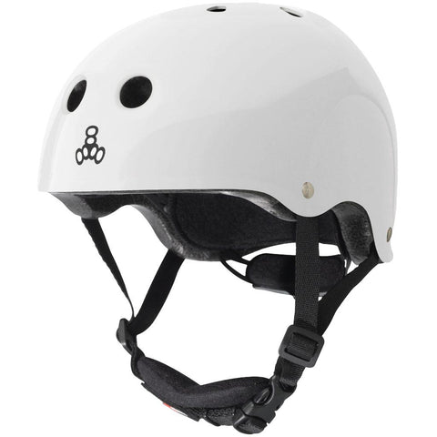 Triple 8 Lil 8 Certified Youth Helmet White Gloss - Da Klinic Online | Skate Specialists
