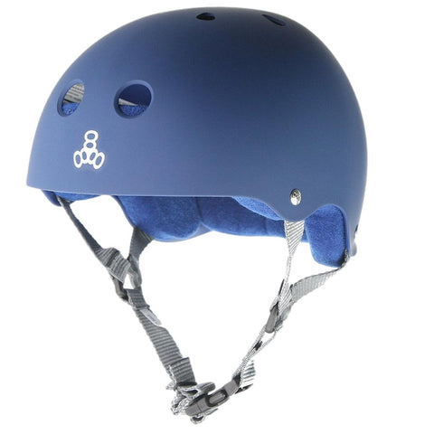 Triple 8 Skate Helmet SS Blue Rubber - Da Klinic Online | Skate Specialists