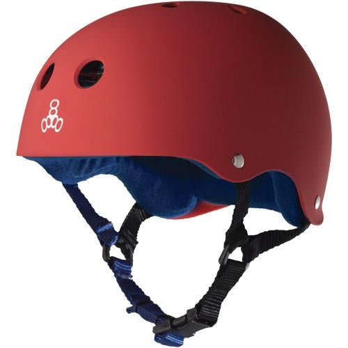 Triple 8 Skate Helmet SS United Red Rubber - Da Klinic Online | Skate Specialists