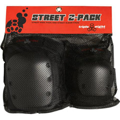 Triple 8 Street 2 Pack Padding Set Black - Da Klinic Online | Skate Specialists