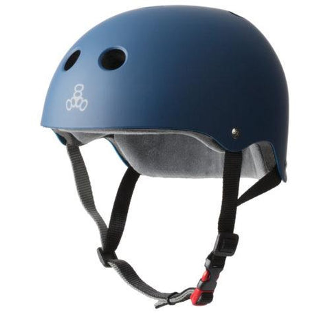 Triple 8 THE Certified Helmet SS Navy Rubber - Da Klinic Online | Skate Specialists