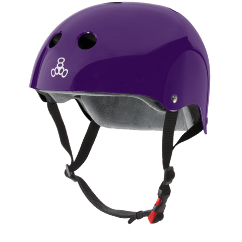 Triple 8 THE Certified Helmet SS Purple Gloss - Da Klinic Online | Skate Specialists