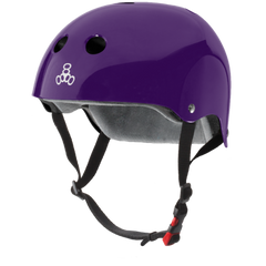 Triple 8 THE Certified Helmet SS Purple Gloss - Da Klinic Online | Skate Specialists
