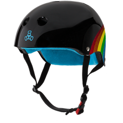 Triple 8 THE Certified Helmet SS Rainbow Sparkle Black - Da Klinic Online | Skate Specialists