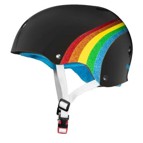 Triple 8 THE Certified Helmet SS Rainbow Sparkle Black - Da Klinic Online | Skate Specialists