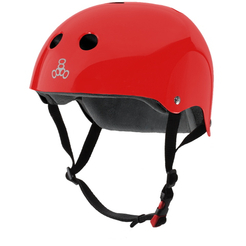 Triple 8 THE Certified Helmet SS Red Gloss - Da Klinic Online | Skate Specialists