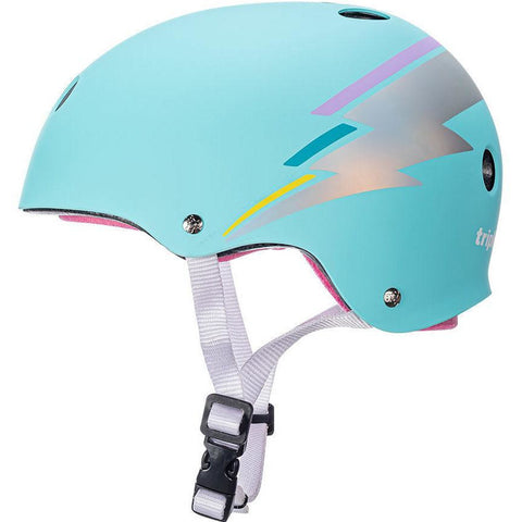 Triple 8 THE Certified Helmet SS Teal Hologram