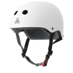 Triple 8 THE Certified Helmet SS White Rubber - Da Klinic Online | Skate Specialists