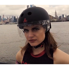Triple 8 THE VISOR Certified Helmet SS Black Rubber - Da Klinic Online | Skate Specialists