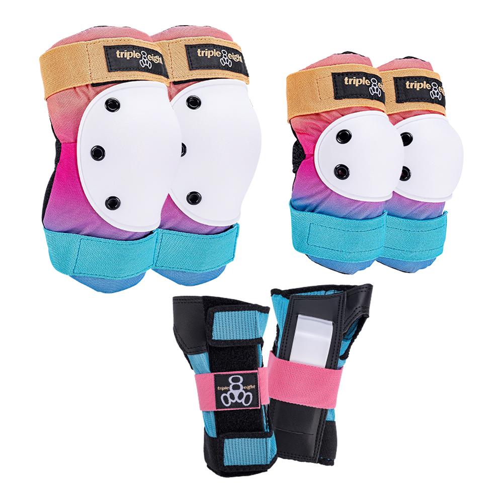 Triple 8 Tri Pack Padding Set Saver Series Sunset Junior