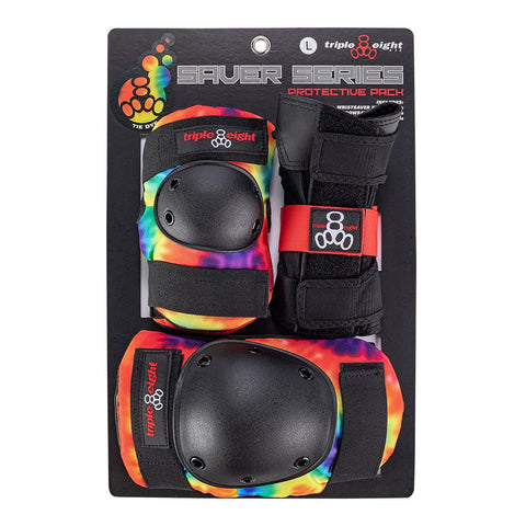 Triple 8 Tri Pack Padding Set Saver Tie Dye