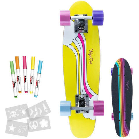 Triple 8 Wipeout Rainbow Skateboard Complete