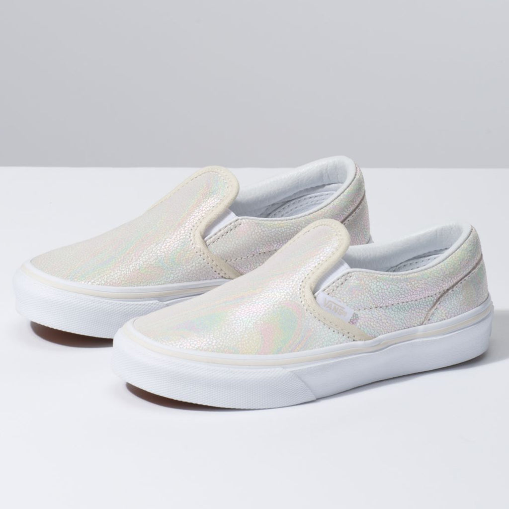 Vans Classic Slip-On (Metallic Oil Slick) True Youth Shoe - Da Klinic Online | Skate Specialists