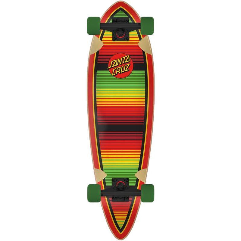Santa Cruz Serape Dot Pintail Longboard Skateboard 9.2 x 33"