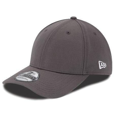 New Era 39Thirty Blank Fitted Cap Graphite
