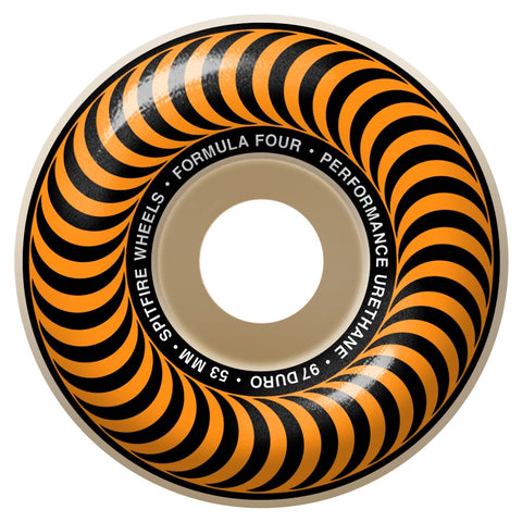 Spitfire Formula Four Classic Orange 97a 53mm Skateboard Wheels