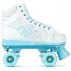 Rio Roller Lumina Roller Skates White Blue + FREE SFR SKATE BAG