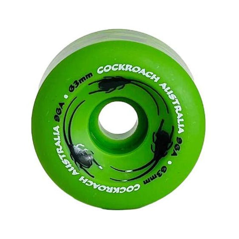 Cockroach Wheels Original Shape Green 63mm 96A Skateboard Wheels